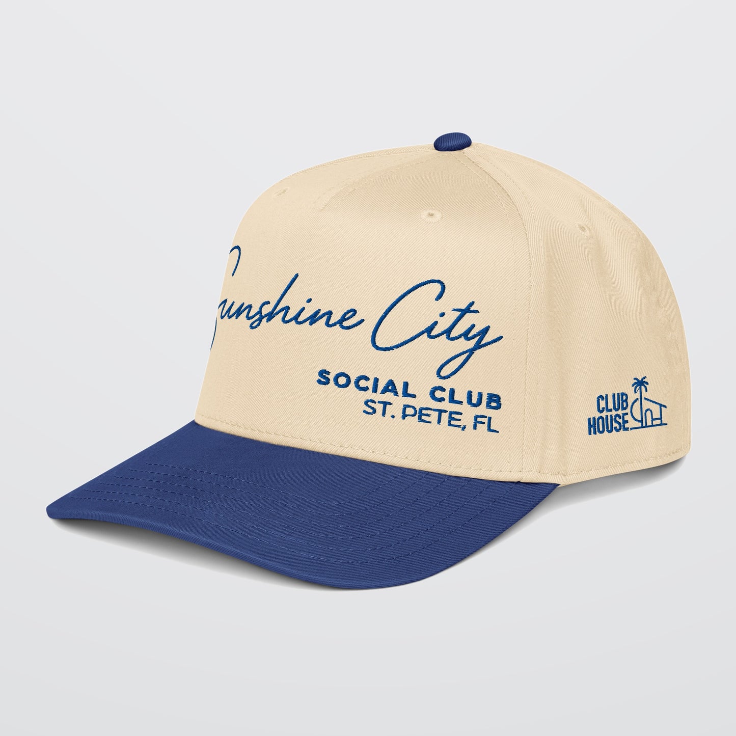 Sunshine City Social Club Hat — Club House Blue | St. Pete, FL Snapback