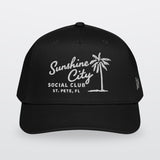 Sunshine City Social Club Postcard Black & White Hat - St. Petersburg, FL view 1