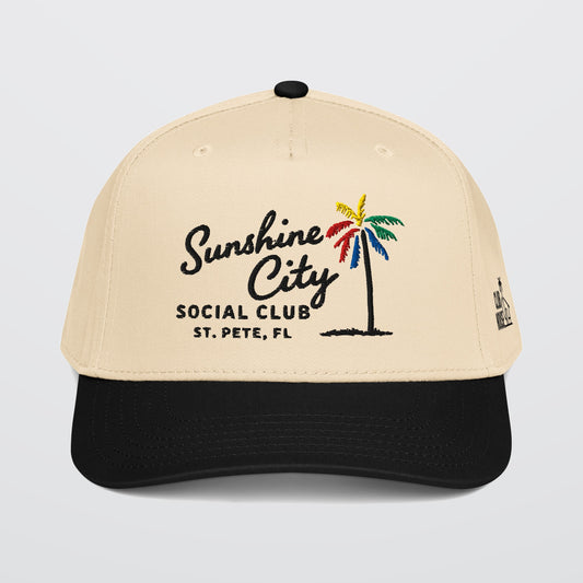 Sunshine City Social Club Hat — Postcard | St. Pete, FL Snapback