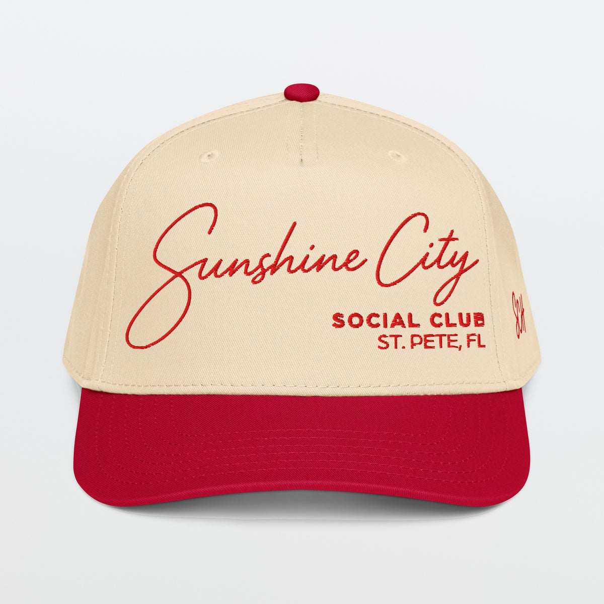 Sunshine City Social Club Signature Red Hat - St. Petersburg, FL