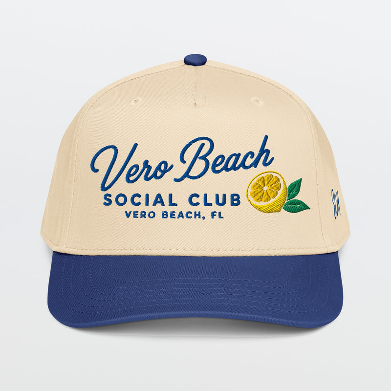 Vero Beach Social Club Postcard Hat - Vero Beach, FL