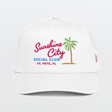 Sunshine City Social Club Neon White Postcard Hat - St. Petersburg, FL view 1